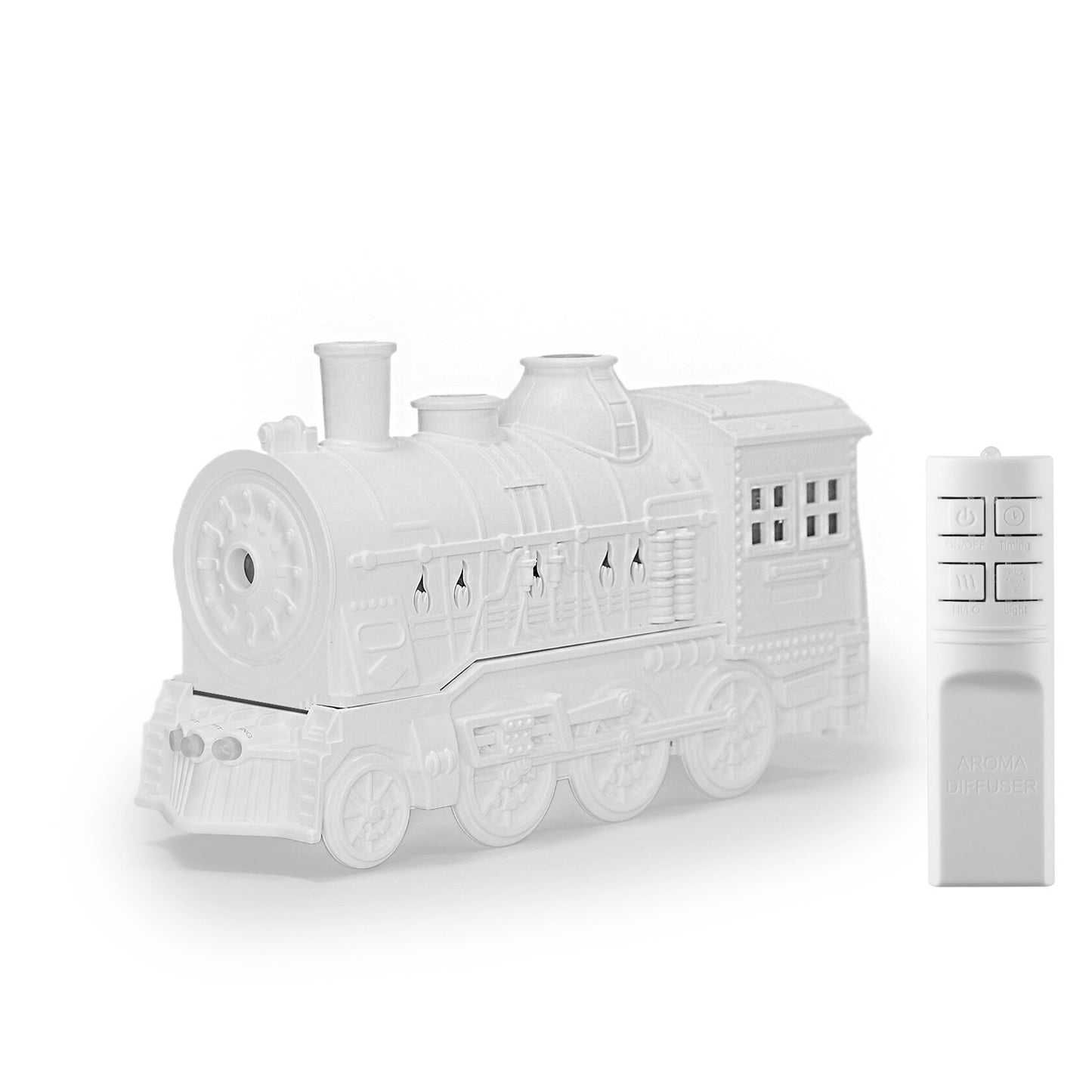 Vintage Steam Train Essential Oil Diffuser – 300ML Aromatherapy Humidifier