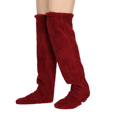 Over-Knee Fuzzy Plush Socks (2PCS) — Cozy, Cute & Irresistibly Soft
