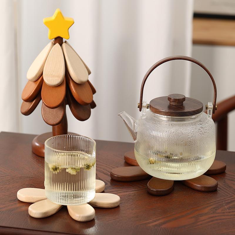 Handcrafted Wooden Christmas Tree Trivet