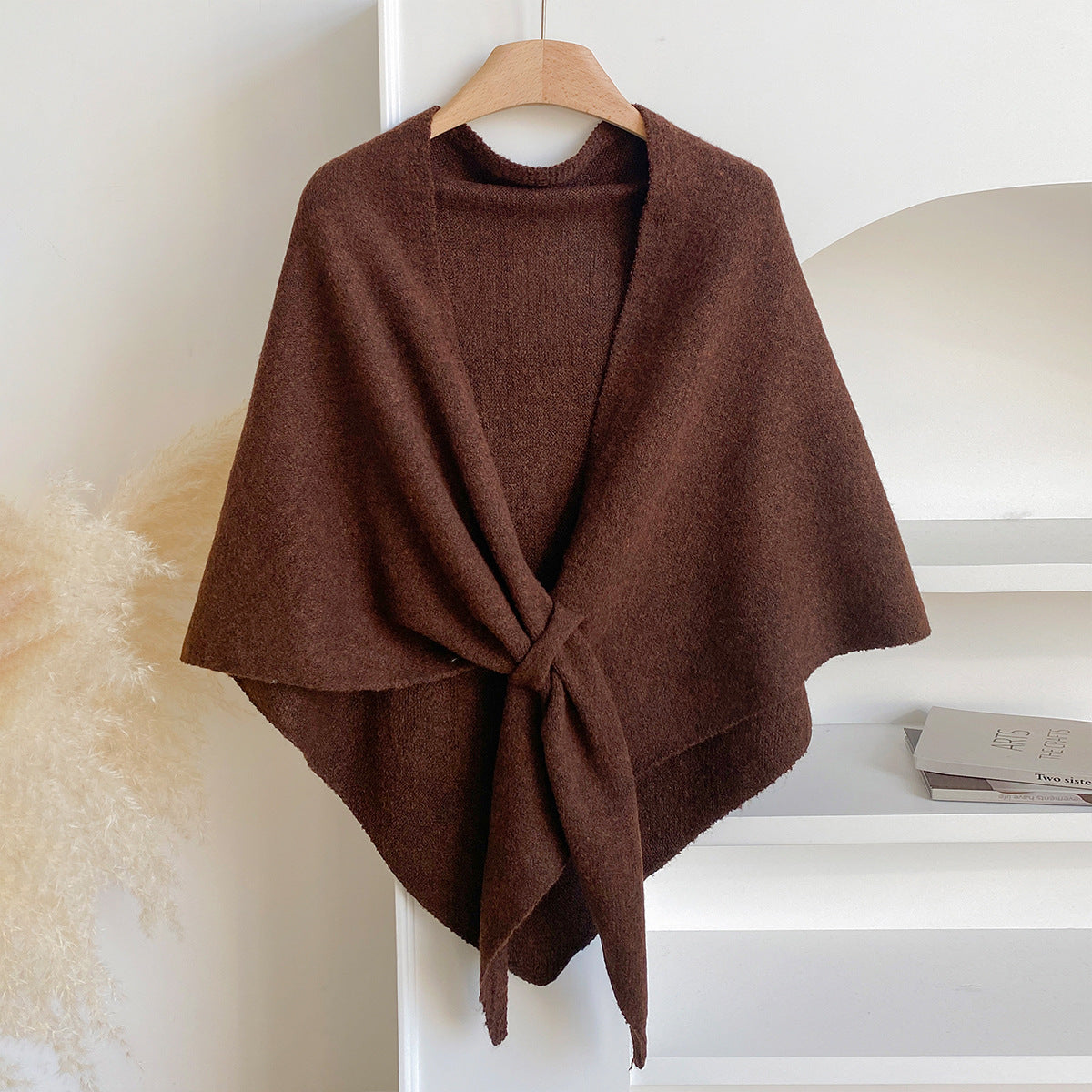 Women's Solid Color Wool Blend Shawl