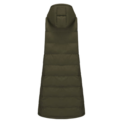 Women With Hood Sleeveless Down Vest