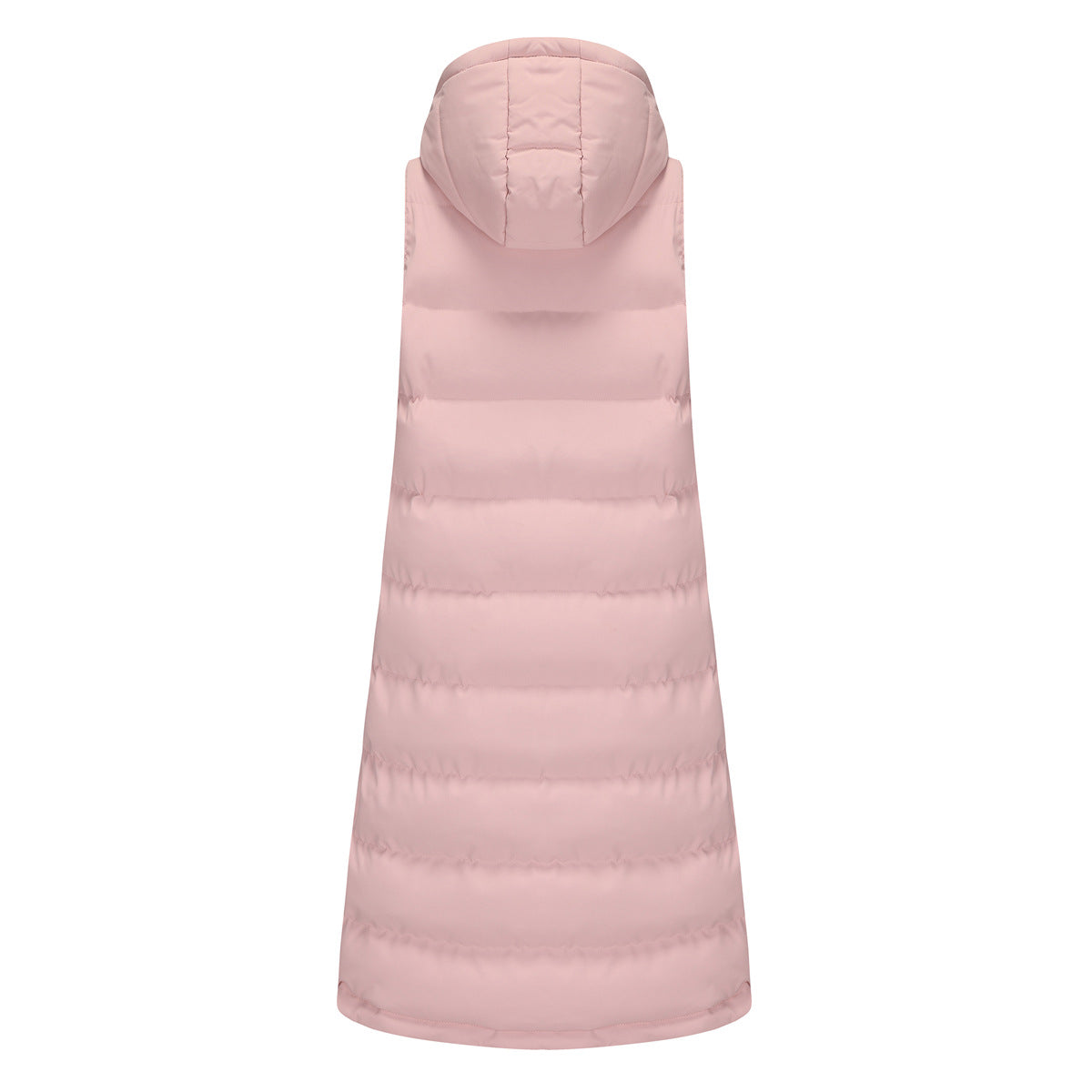 Women With Hood Sleeveless Down Vest
