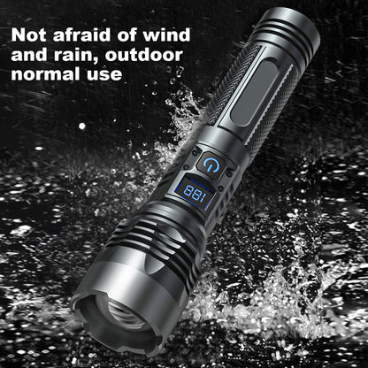 2-in-1 Strong Flashlight (Power Bank) for Outdoor & Emergency
