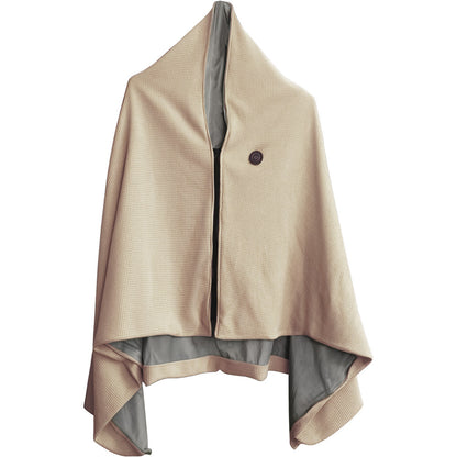 Portable Soft Zipper Electric Heated Blanket Shawl