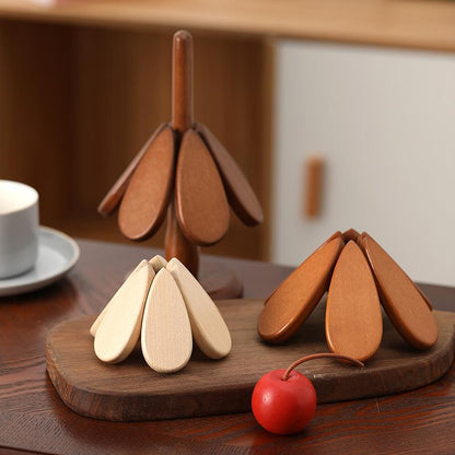 Handcrafted Wooden Christmas Tree Trivet
