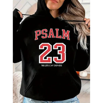 Women's Casual T-Shirt with Psalm 23 Print