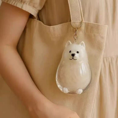 Pet Hair Storage Bottle Keychain for Collecting Dogs Hair Best🐾