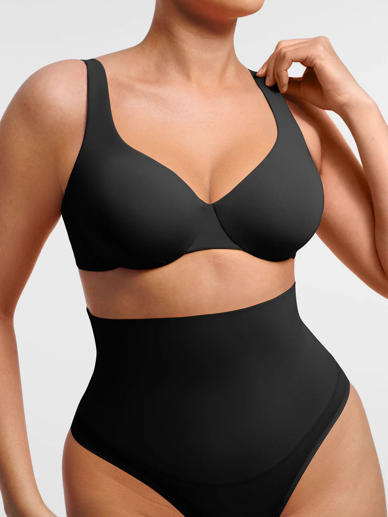 Adjustable Deep V-Neck Underwire Bra