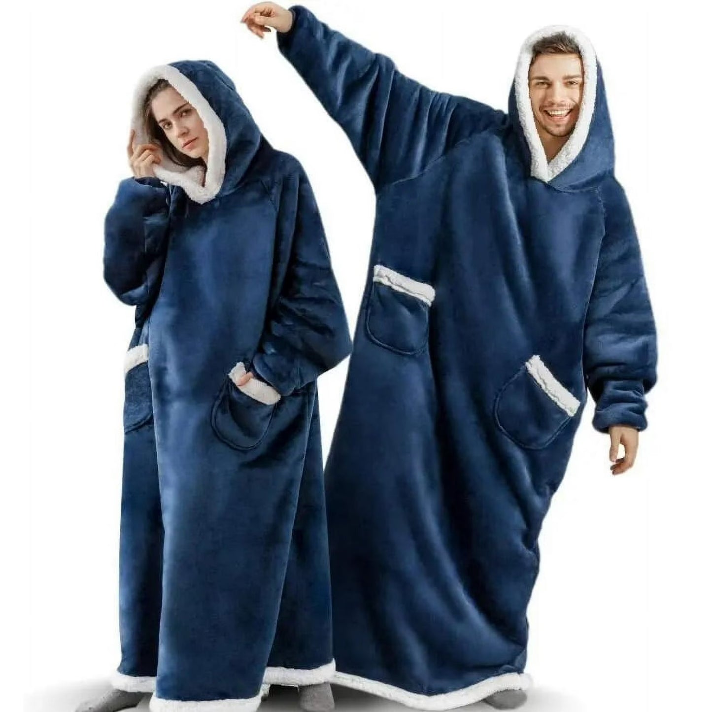 Long Wearable Blanket Hoodie