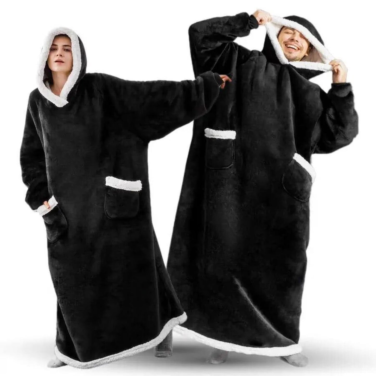Long Wearable Blanket Hoodie