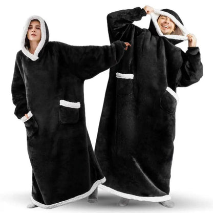 Long Wearable Blanket Hoodie
