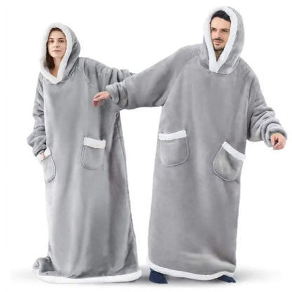 Long Wearable Blanket Hoodie