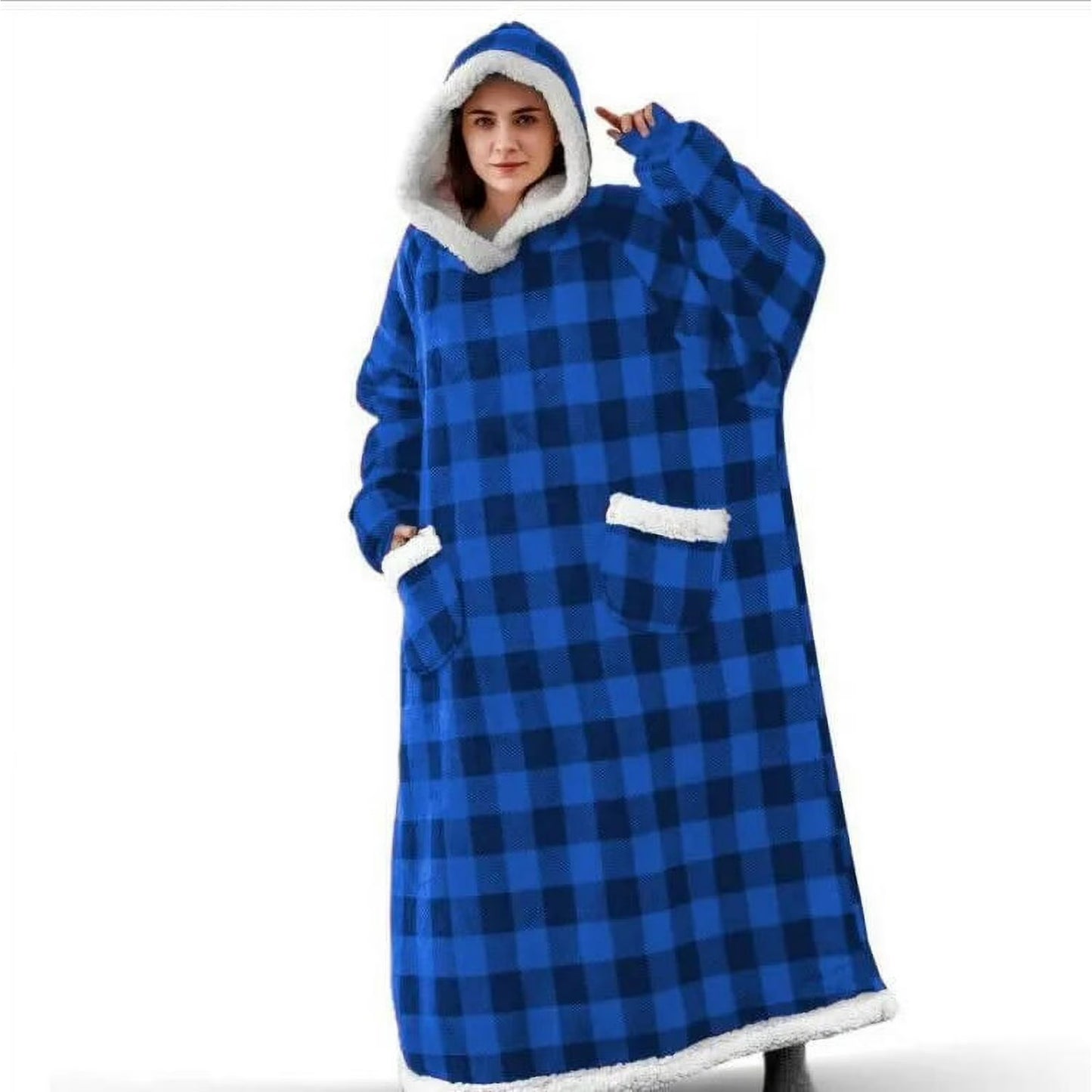 Long Wearable Blanket Hoodie
