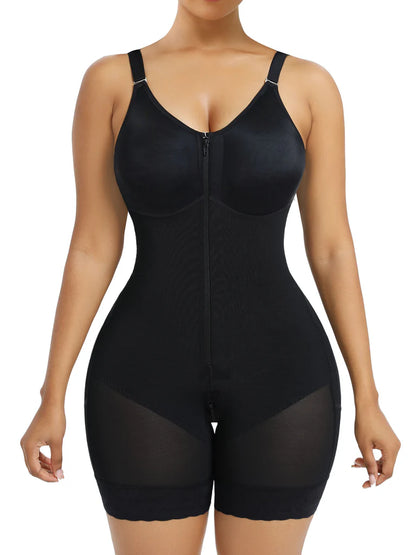 Shapewear for Women Tummy Control Butt Lifter Body Shaper with Zipper Crotch