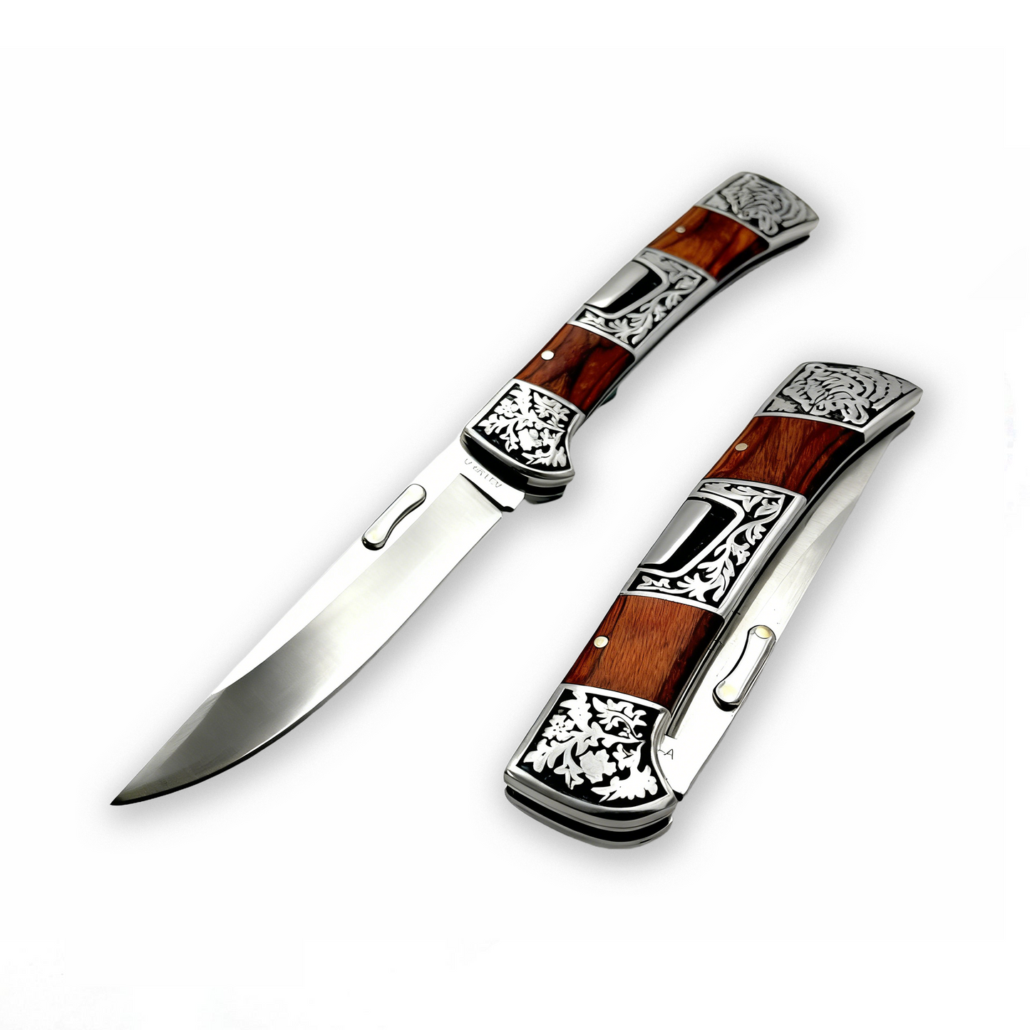 ⚔️Columbia 3159 exquisitely carved outdoor folding knife