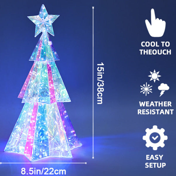 Prismatic Iridescent Christmas Tree