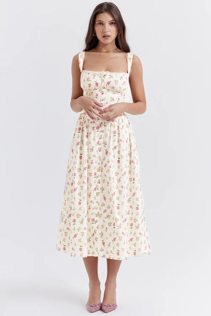 Tatiana ROSE PRINT MIDI SUNDRESS
