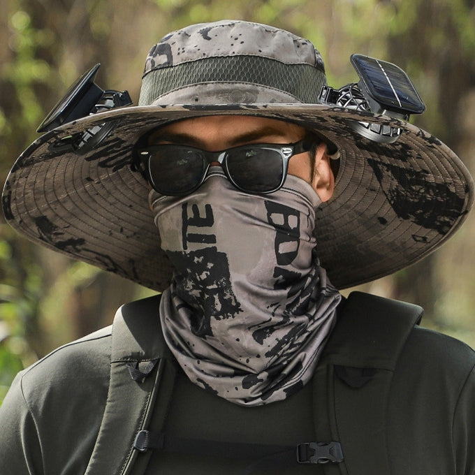 🔥10-Second Chill⚡-Outdoor Wide Brim Sun Hat With Solar Fan