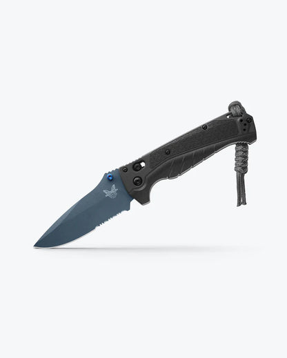ADI 18060 Outdoor Tool, Drop-Point Blade with Depth Blue Grivory Handle