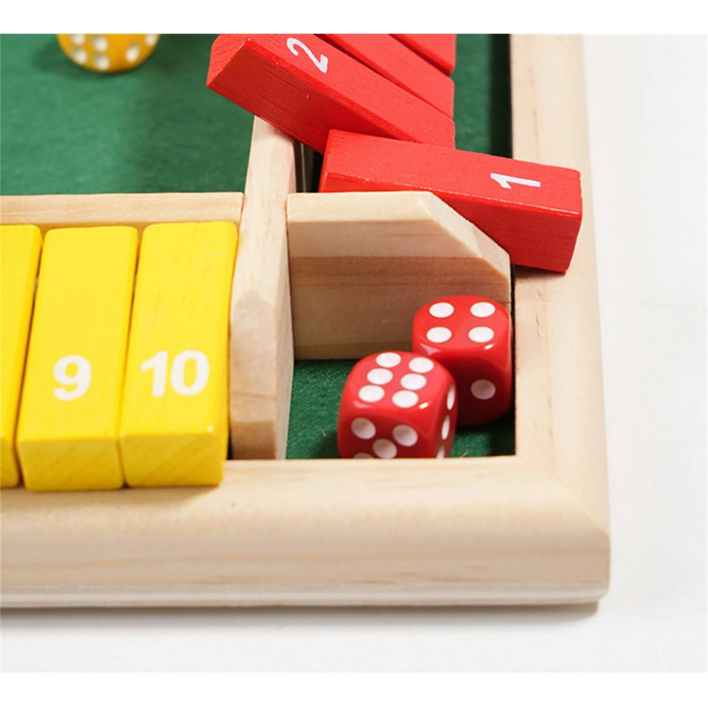 SHUT THE BOX-WOODEN DICE BOARD GAME