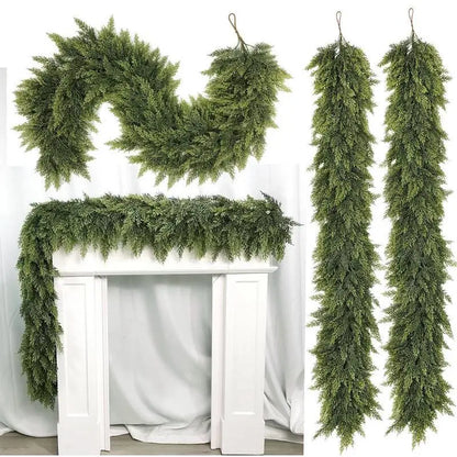 2 PCs Artificial Cedar Garlands
