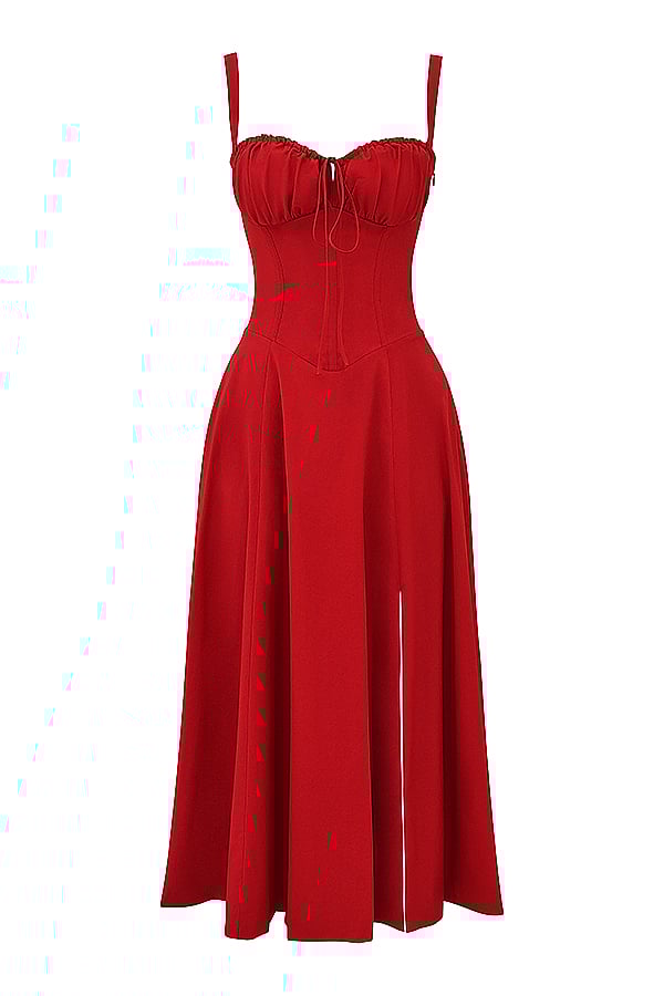 CARMEN PRINT BUSTIER SUNDRESS