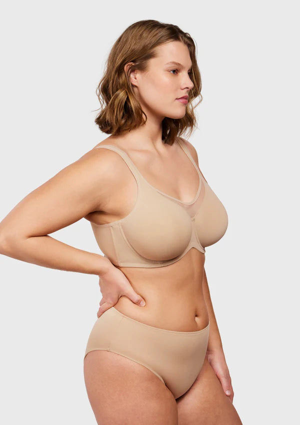 Smoothing Unlined Minimizer Underwire Bra
