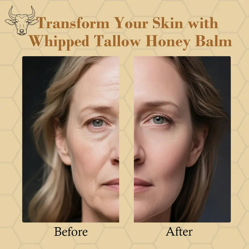 Whipped Grass-Fed Beef Tallow Honey Balm