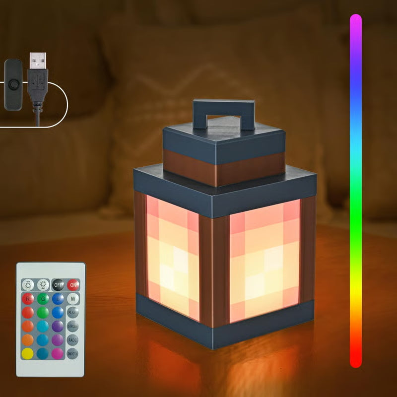 MyWorld Pixel Style Wall USB Creative Remote Control Night Light