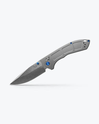 ⚔️BM 748 Narrows 3.43" M390 Drop Point Blade Titanium Handle