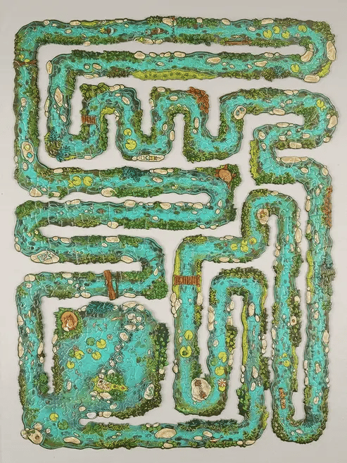 Edge Piece Puzzle Game，Unique River - Themed Puzzle