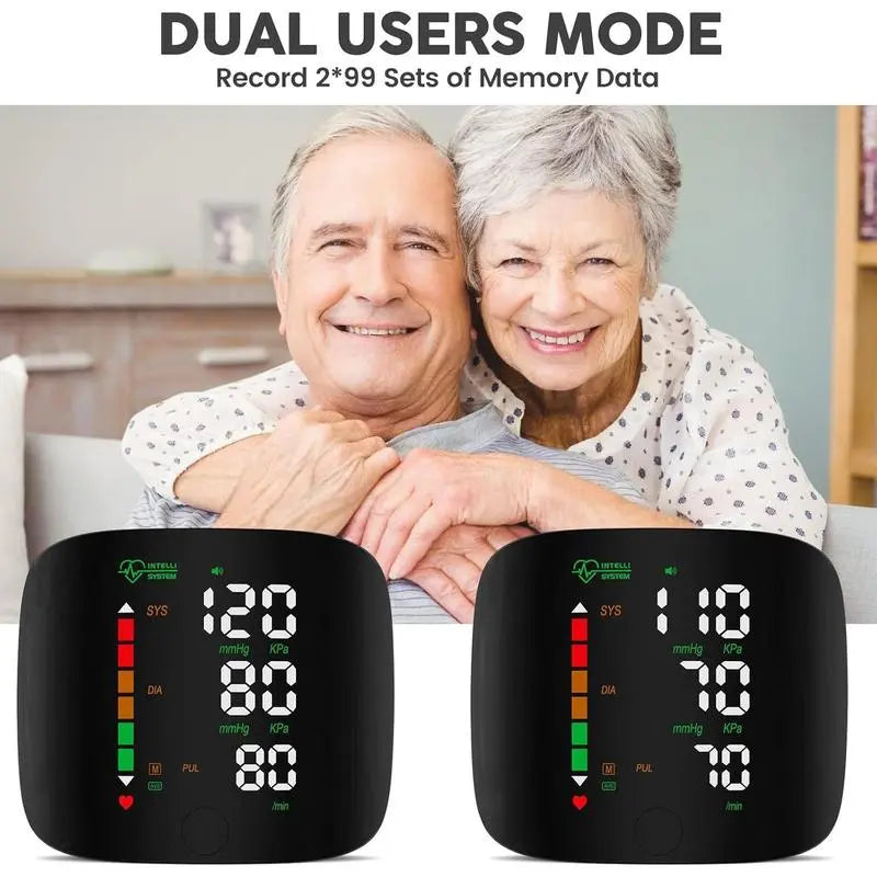 Wrist Blood Pressure Monitor Led Display