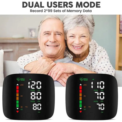 Wrist Blood Pressure Monitor Led Display