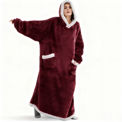 Long Wearable Blanket Hoodie