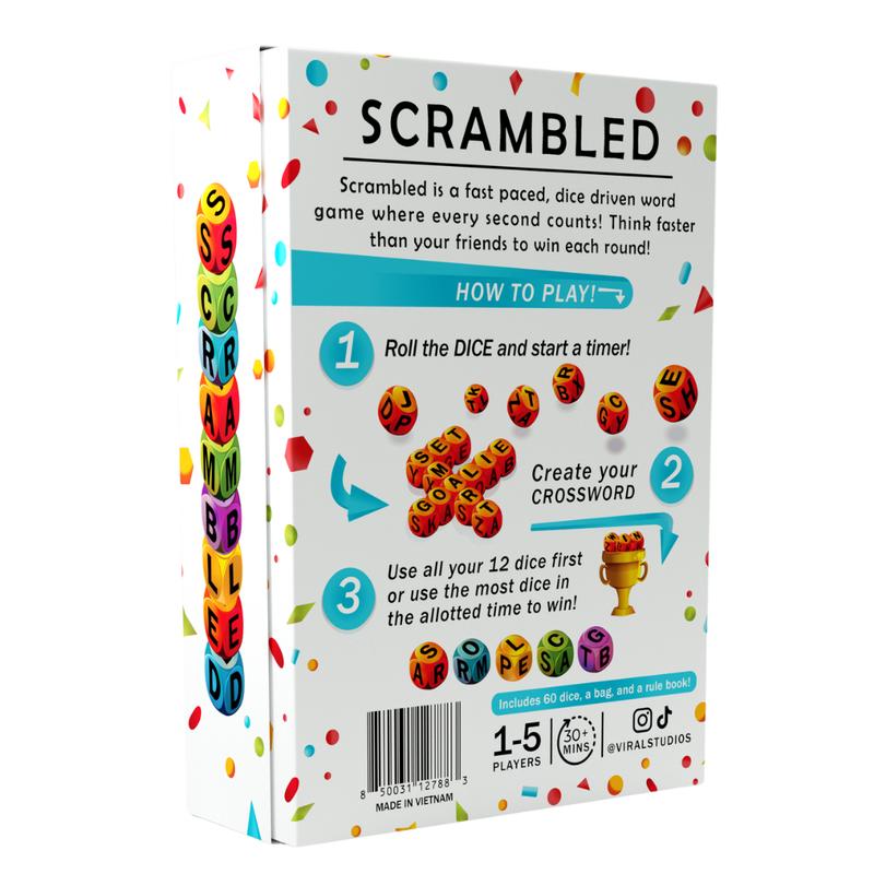 Scrambled Dice Word Game