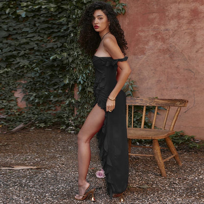 ARIELA RUFFLE MAXI DRESS