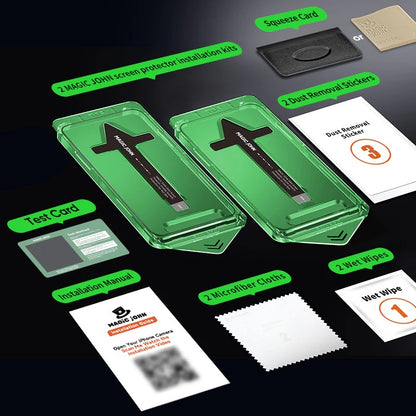 iPhone 17/16 Screen Protector (2 PCS) – Crystal Clear & Privacy Protection