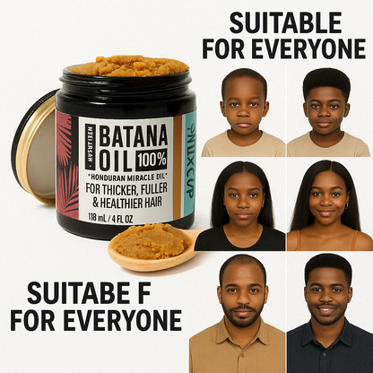 100% Unrefined Batana Oil – Strengthen, Smooth & Revive Damaged Hair Naturally