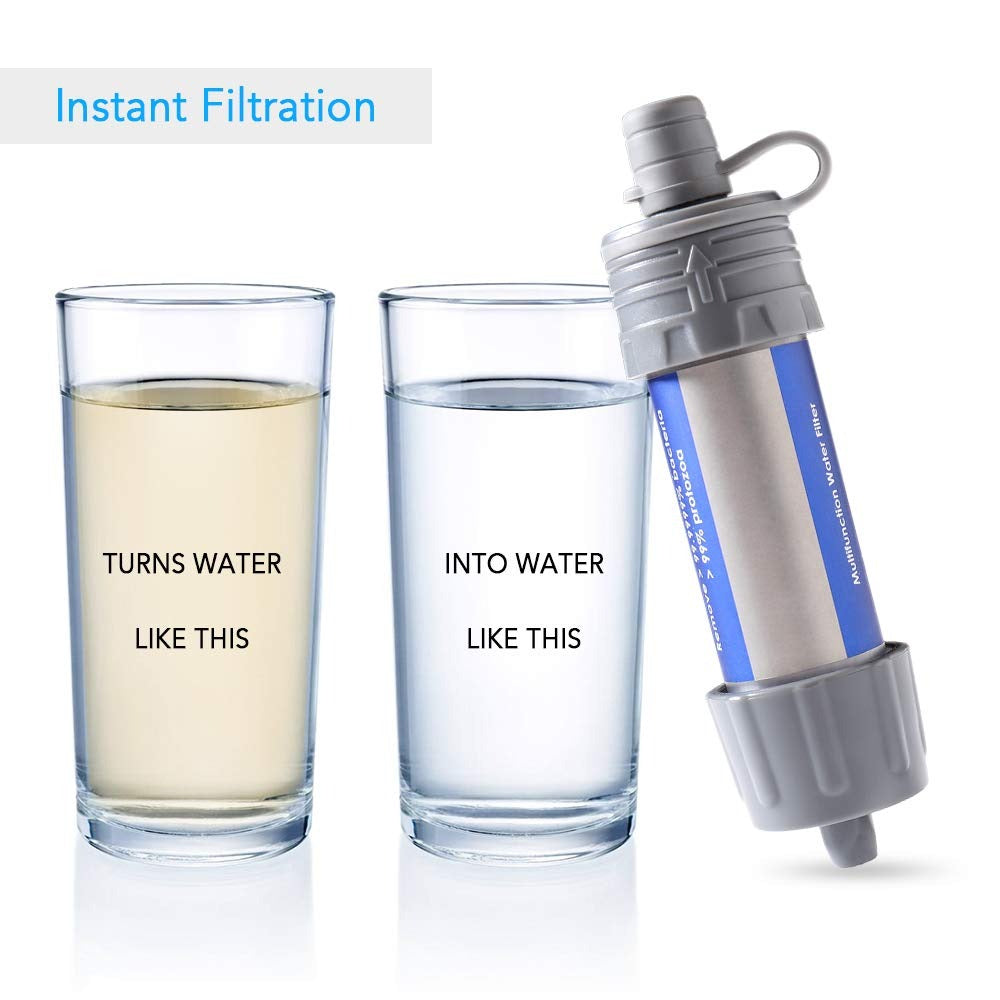 Outdoor Survival Water Filter Straw – Clean Water Anywhere