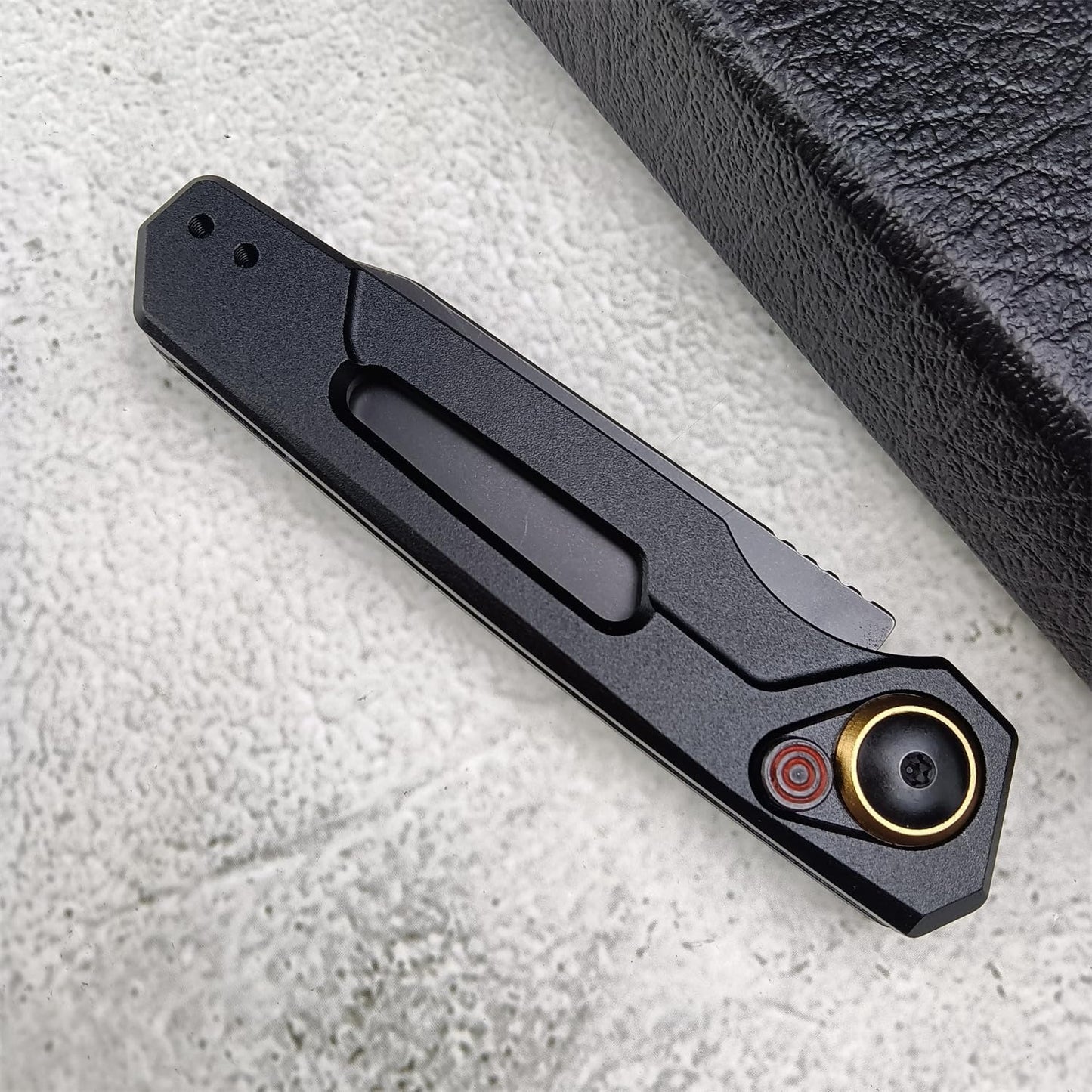 Spring Assist Button Lock 7550 Stainless Steel