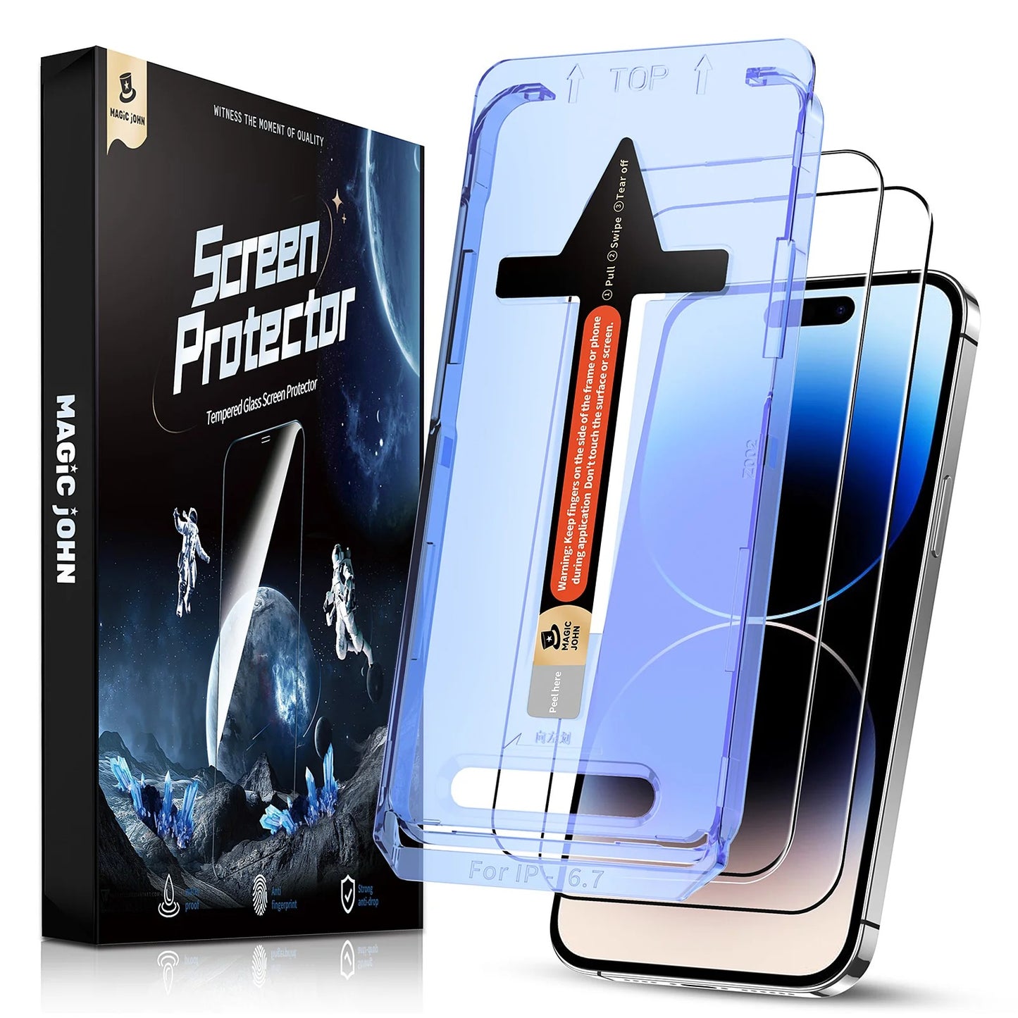 iPhone 17/16 Screen Protector (2 PCS) – Crystal Clear & Privacy Protection