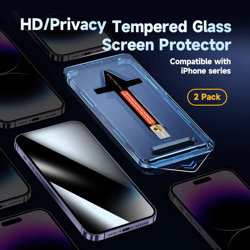 iPhone 17/16 Screen Protector (2 PCS) – Crystal Clear & Privacy Protection