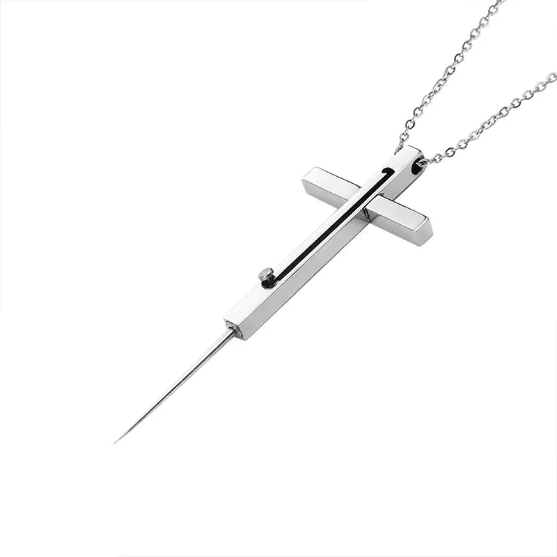 Cross Hidden Self-Defense Necklace – Faith Meets Protection