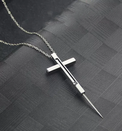 Cross Hidden Self-Defense Necklace – Faith Meets Protection