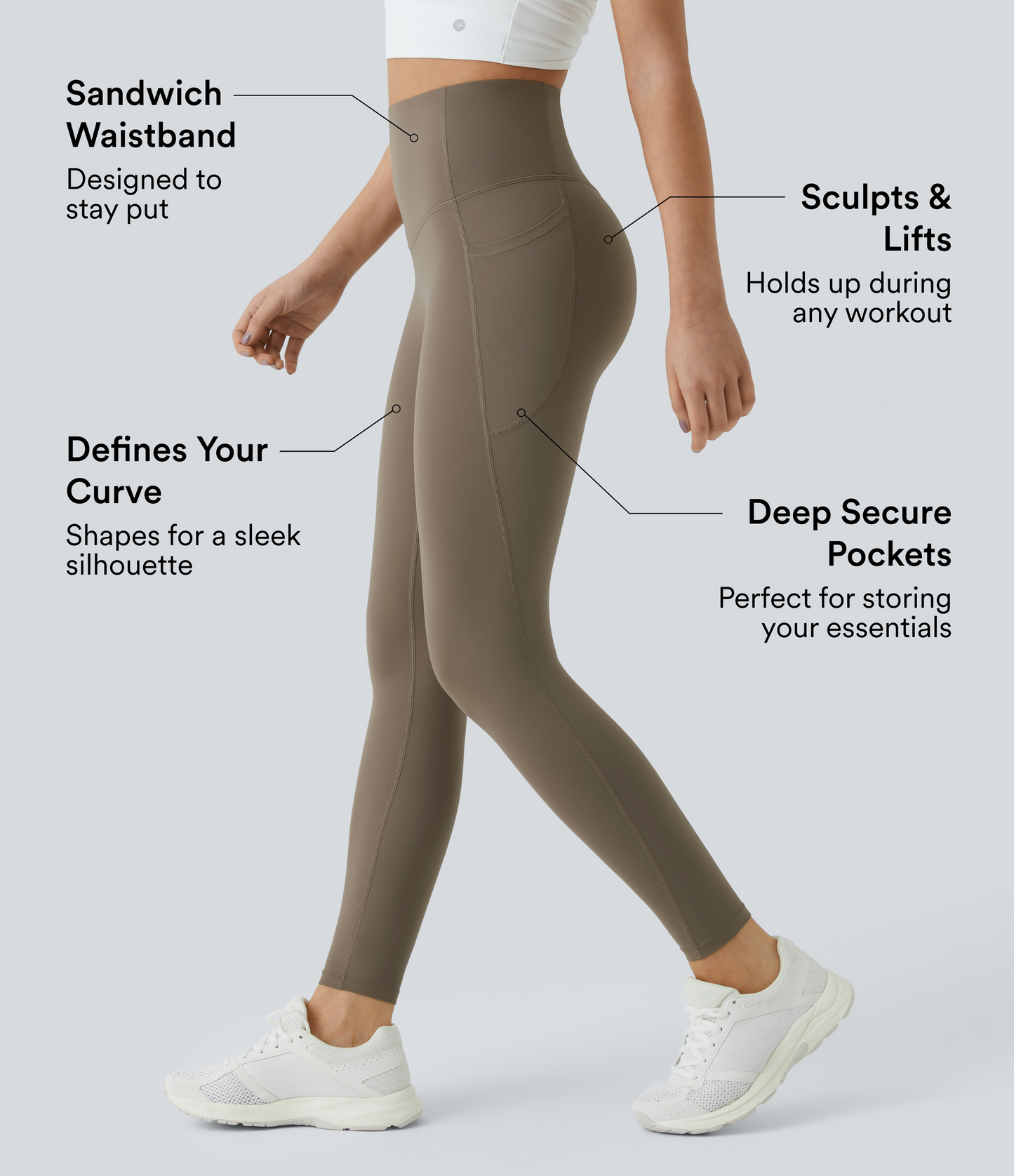 UltraSculpt™ SoCinched High Waisted Pocket Leggings