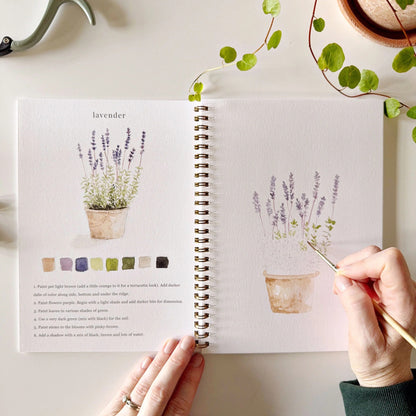 🎨 Garden Watercolor Workbook – Paint, Practice & Play