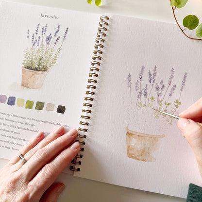 🎨 Garden Watercolor Workbook – Paint, Practice & Play