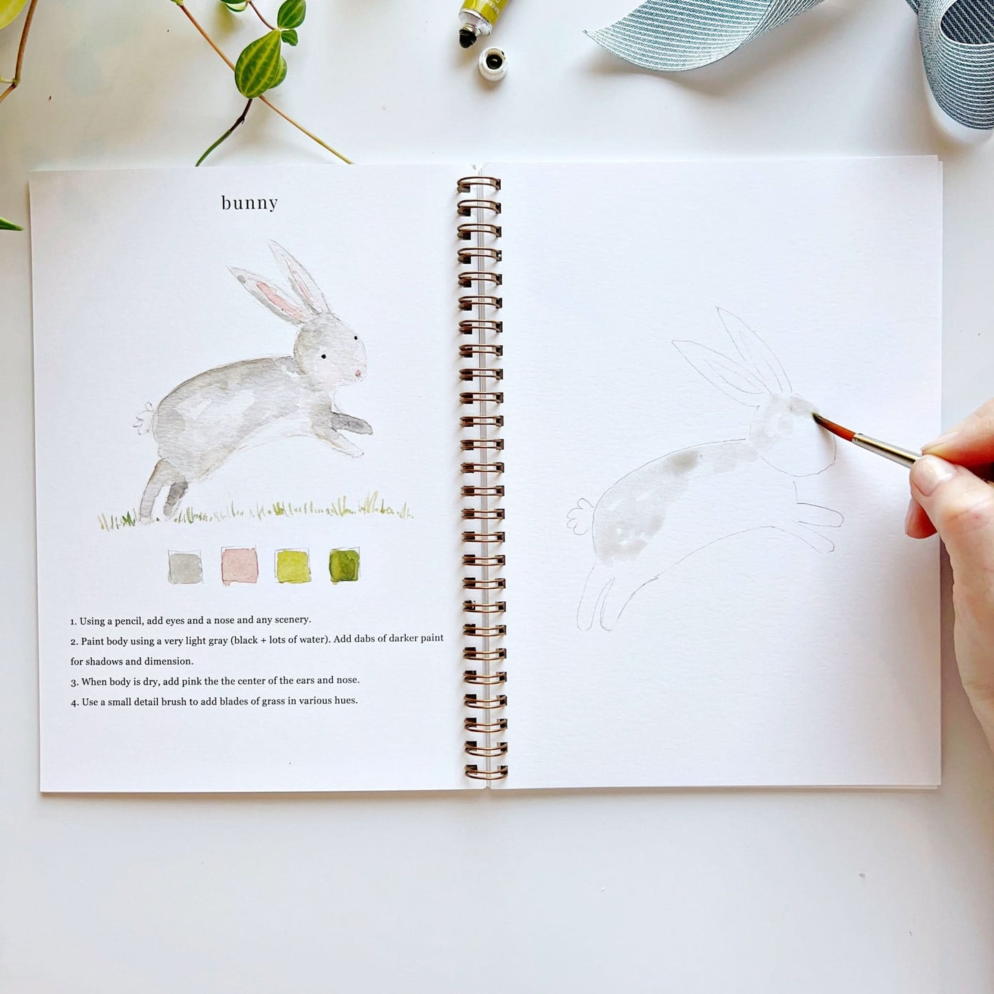 🎨 Animals Watercolor Workbook – Paint, Practice & Play