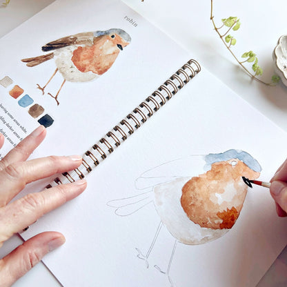 🎨 Birds Watercolor Workbook – Paint, Practice & Play