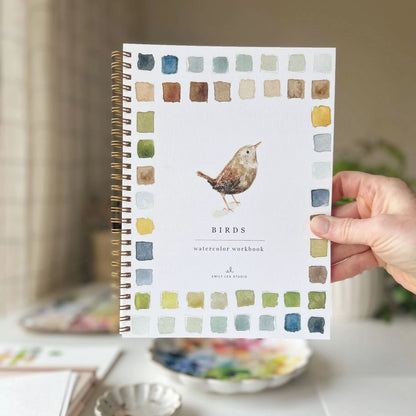 🎨 Birds Watercolor Workbook – Paint, Practice & Play